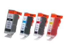 Special Set of 4 Compatible Cartridges to replace CANON BCI-3/5/6 (eBK, C, M, Y)